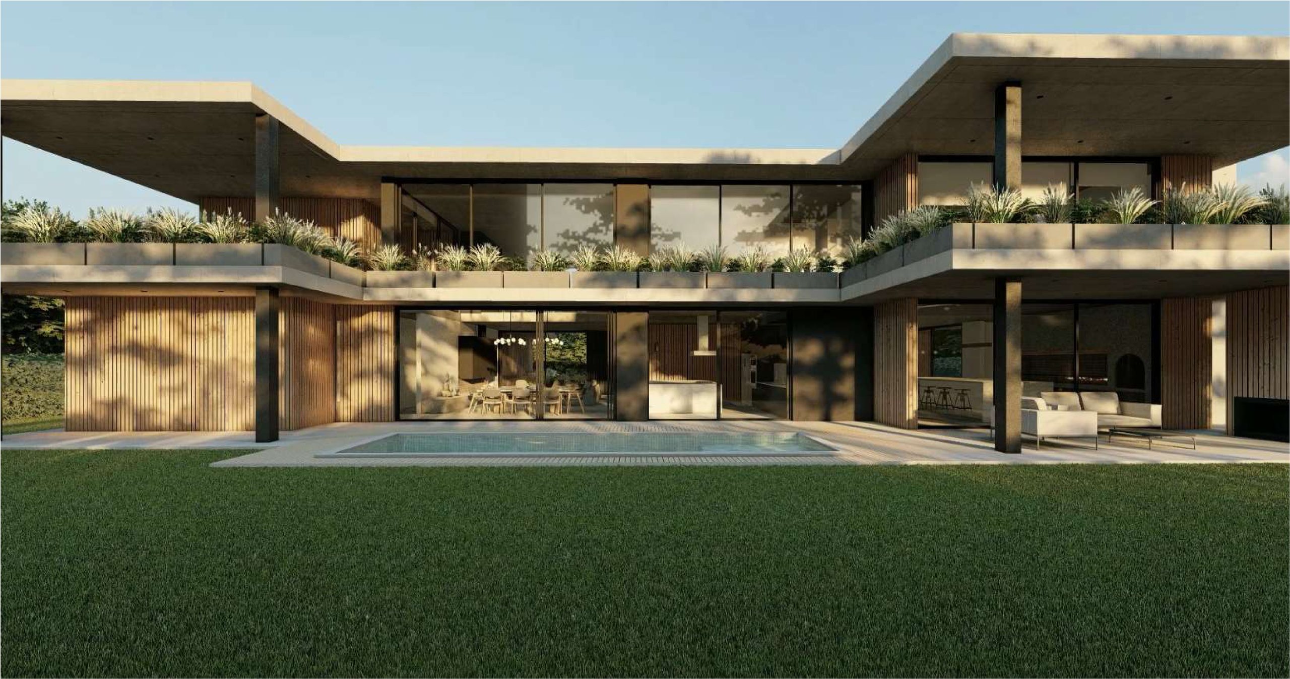 Casa Carmel, fachada posterior